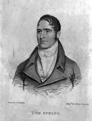 Tom Spring, engraved by Percy Roberts